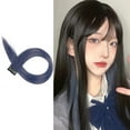 thumbnail image 1 of RYGRZJ Color Hair Hanging Ear Dyed Wig Synthetic Wig Hair Extensions Clip In One-Piece`, 1 of 5