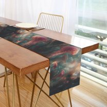 Yayeee Table Runner 70 inches Long Home Kitchen Dinning Party Decoration, Psychedelic Forest