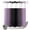 Lilac and black, variant on No Hook Shower Curtain, Teal Black Ombre Shower Curtains for Bathroom with See Through Top Window, Gradient Contemporary Abstract Art Waterproof & Washable Bath Curtain Narrow 54"x78"