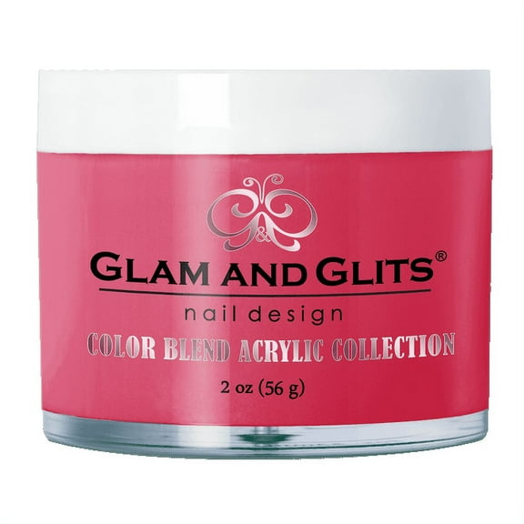 GLAM & GLITS - Nail Acrylic Color Powder from BLEND Collection 2oz/jar - FLAMINGLE - BL3064