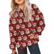thumbnail image 4 of Sudadera con capucha para niñas y niños, sudadera de manga larga con cuello redondo y estampado de moda, jersey con bolsillo, sudadera de poliéster para niñas, 4 of 8