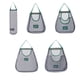 thumbnail image 3 of Qarigey Organización eficiente con bolsa de almacenamiento para cocina, almacenamiento, bolsa de malla colgante, ahorro de espacio Envolturas para manijas de equipaje Tipo 5, 3 of 6