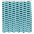 thumbnail image 3 of Ambesonne Dolphin Shower Curtain, Marine Aquatic Fauna, 69"Wx84"L, Pale Blue Dark Blue, 3 of 3