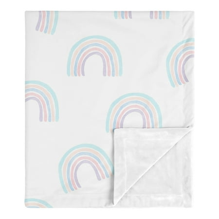 UPC: 0846480074458 | Pastel Rainbow Baby Security Blanket by Sweet Jojo Designs