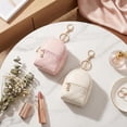 thumbnail image 2 of Mini Backpack Keychain, Cute PU Leather Coin Purse Pouch with Zipper, Tiny Keychain Bag for Women Girls, Small Card Holder Organizer for Lipstick Keys Coins, Backpack Charm Accessory Gift, 2 of 9
