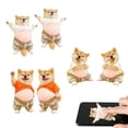 thumbnail image 2 of 3D Dog Belly Sticker Super Soft Silicone Anti Collision Sticker Chubby Shiba Inu Big Belly 3D Puffy Stickers for Phone Car Door Fridge Door Decorative for Daily Use, 2 of 8