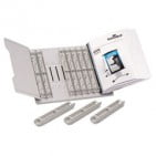 - Durable Catalog Display Rack, 12 1-inch Rings, Gray