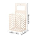 thumbnail image 3 of 20.47x11.81x8.27 Inch Foldable Laundry Basket with Handles White Beige Gray Plastic Dirty Clothes Hamper for Home Bathroom, 3 of 6