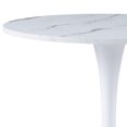 thumbnail image 5 of CorLiving Ivo Modern Round Melamine and Steel Pedestal Indoor Dining Table, 5 of 5