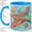 Blue, variant on Colorful Sea Turtle Accent Mug, 11oz Ceramic Coffee Cup for Ocean Lovers