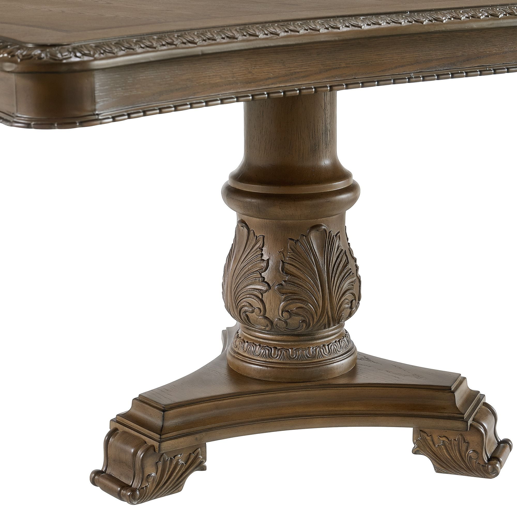 Picket House Furnishings Denali Rectangular Dining Table with 2 Leaves in Walnut