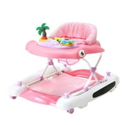 Dream On Me 2-in-1 Aloha Fun Activity Baby Walker and Rocker, Pink