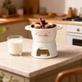 thumbnail image 2 of Chocolate Fondue Mug Set – Heat-Resistant Ceramic Fondue Cups with Forks, Reusable Chocolate Melting Cup & Fondue Set for Cheese, Chocolate & Desserts, Perfect for Date Night & Parties (Red), 2 of 7