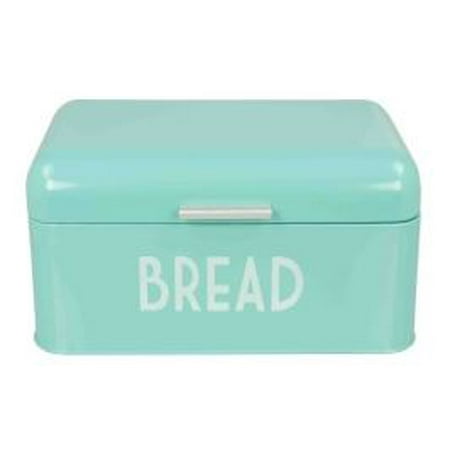 Home Basics Metal Bread Box, Turquiose