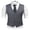 Grey, variant on Men's Business Suit Vest,Slim Fit Formal Skinny Wedding Waistcoat,