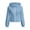 Light Blue, variant on Dagugfen Sweatshirts for Women Full Zip Drawstring Hooded Long Sleeve Outerwear Sports Casual Jackets with Pockets(XL,White)