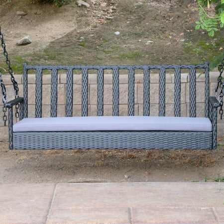 Wicker Swing Chair Singapore Black - 60.5