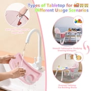 Baby High Chair 6 in 1 Convertible Highchair for Babies and Toddlers Booster Seat Floor Seat Function