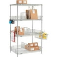 thumbnail image 4 of Nexelate Silver Epoxy, To Go Rack, 4 Wire Shelves, Dividers & Ledges, 24"W x 21"D x 63"H, 4 of 4