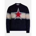 thumbnail image 5 of No Boundaries Star Intarsia Graphic Sweater, Men's Sizes XS-4XLT, 5 of 5