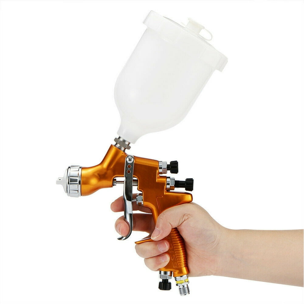 Mini HVLP Stainless steel Air Paint Spray Gun 1.3mm Nozzle Car Detail