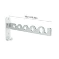 thumbnail image 4 of MesaSe Clothes Hanger Wall Shelf Stainless Steel Silver Wall Clothes Rack Space-Saving, 4 of 8