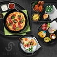 thumbnail image 6 of Jubilee 10" x 14" Restaurant Serving Trays (Set of 4), Black - NSF Rectangular Food Service Trays, 6 of 7