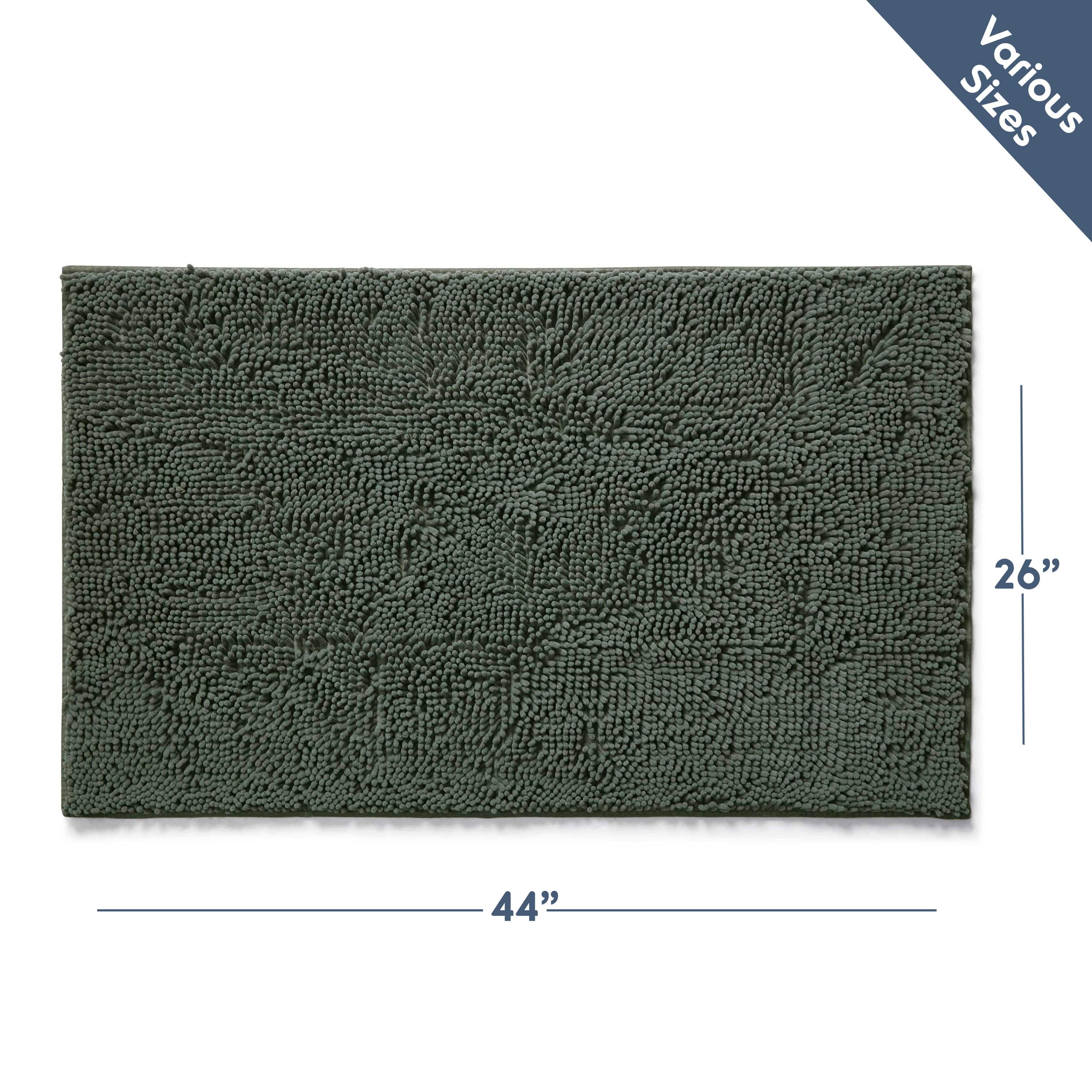 LammaLoe Bath Rug, Chenille Bathroom Rug, Absorbant Bath Mat For Bathroom Decor, Shower Mat 26x44