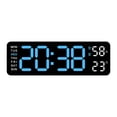 thumbnail image 3 of Bearachild Reloj de pared de salón multifuncional 2 juegos de despertador interruptor Celsius/Celsius 1. Visualización de la hora Decoración del hogar, 3 of 6