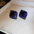 thumbnail image 4 of Pendientes de circonita con aguja de plata Brillar, 4 of 5