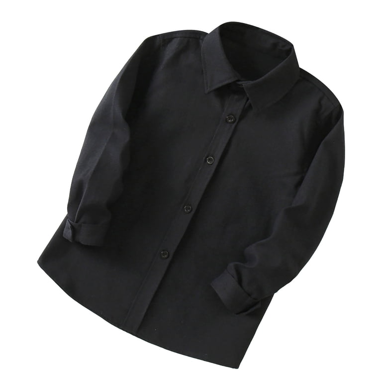 expandable collar dress shirts Wancir Boys' Expandable Collar Button Down Dress Shirt with Long Sleeves  (Standard & Husky)