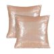 thumbnail image 1 of Fundas de almohada Poise3eHome con lentejuelas doradas rosas, 50 x 50 cm, 2 unidades, 1 of 7