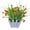 B, variant on Clearance! Artificial Plant Flowers Plastic Potted Flower Plants Fence Outside Home Porch Patio Patio Desk Decor
