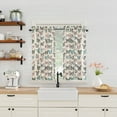 thumbnail image 4 of No. 918 Magdalena 2-pack Butterfly Print Sheer Rod Pocket Kitchen Curtains, 56"x24", 4 of 8