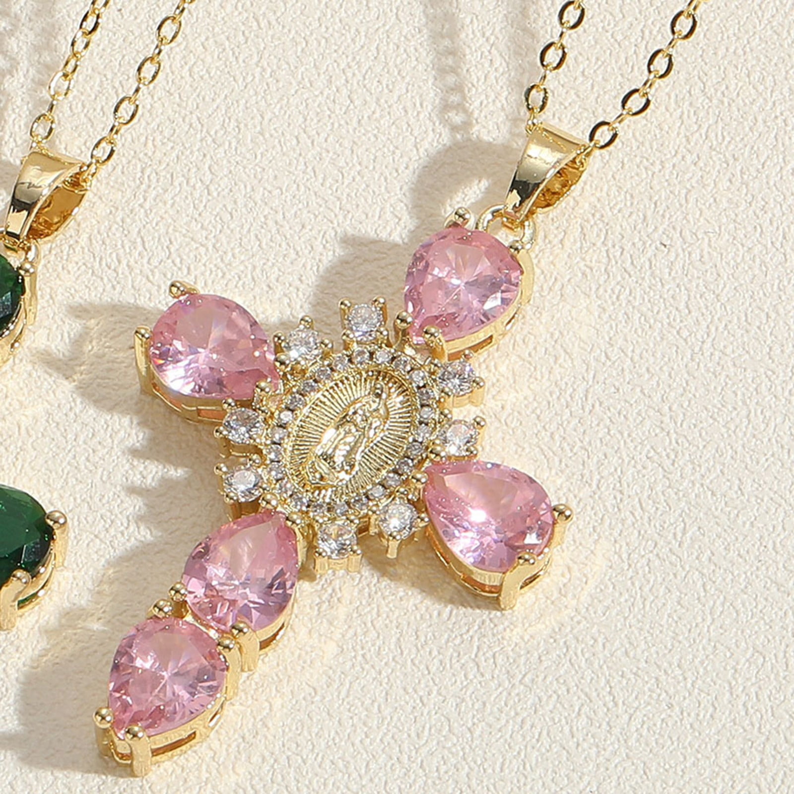 Necklaces for Womennecklaces & Pendants Virgen Mary Crystal Zircon