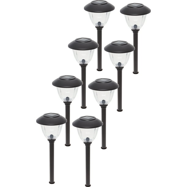 Energizer Stainless Steel Solar LED 8 Lumen Path Lights Set (Gunmetal