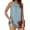 Blue, variant on Sherrylily Summer Women Tank Top Loose High Neck Sleeveless Tops Flowy Cami Pleated Shirts