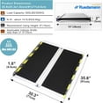 thumbnail image 2 of Ruedamann 3' x 30" Threshold Ramp with Non-slip Surface,Portable Aluminum Wheelchair Ramp, Ramps for Wheelchairs,Home,Steps,Stairs,Handicaps,Doorways,with Bag (MR607W-3), 2 of 9