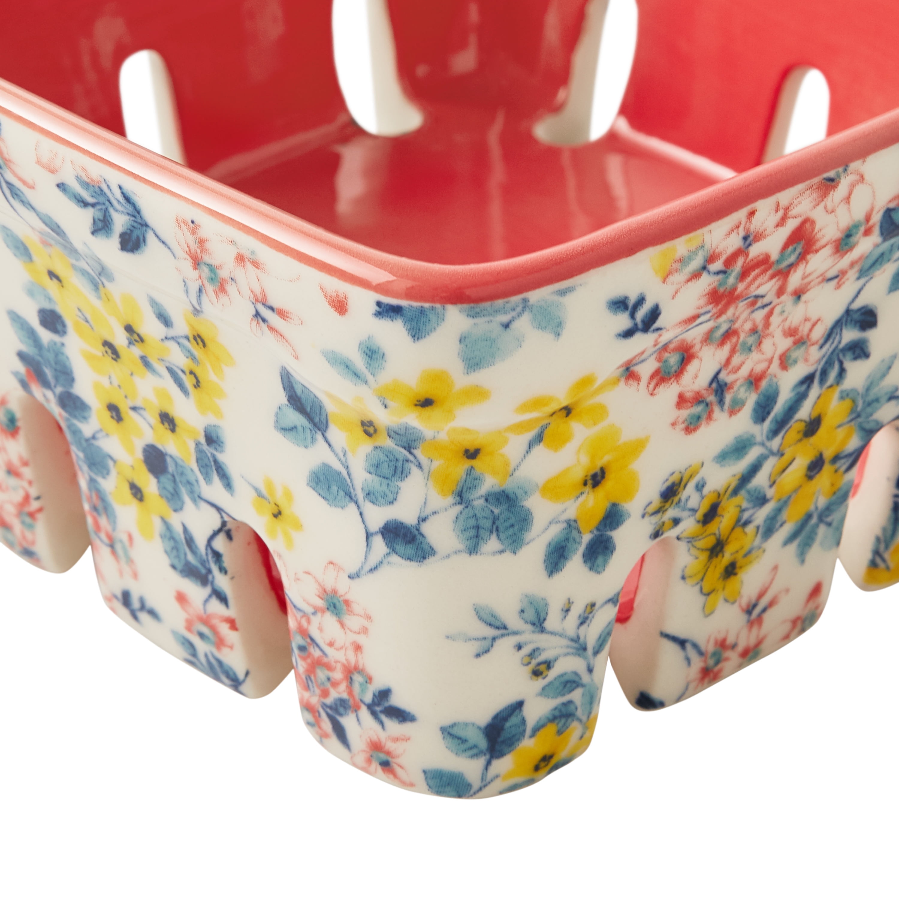 Floral Ceramic Berry Basket by Anthropologie