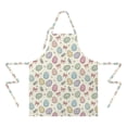 thumbnail image 2 of Easter and Pink Bows Cream Pattern Apron with Pockets, Cotton Linen Waterproof Adjustable Apron for Women, Kitchen Cooking Gardening BBQ Salon Apron, 33x27 Inch, 2 of 6