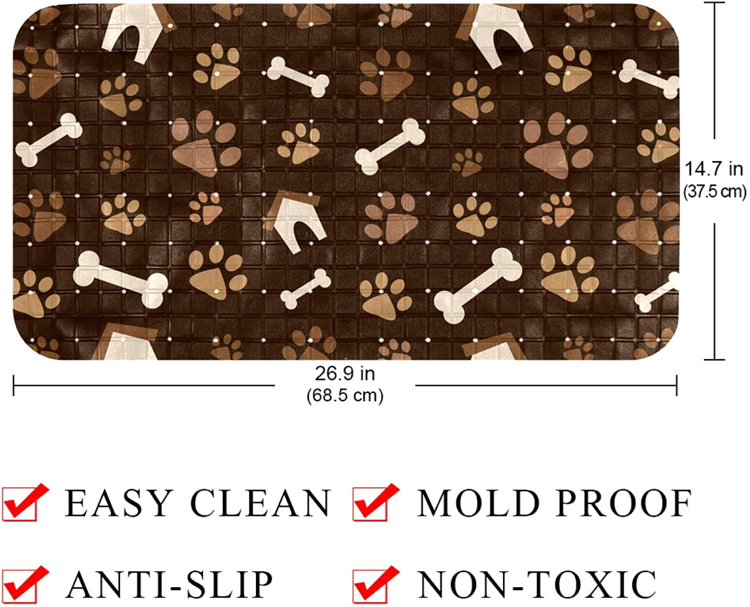 dog proof bath mat