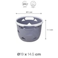 thumbnail image 2 of CESTA ALMACENAMIENTO COLOR GRIS, 2 of 2