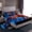 Blue Red, variant on Homewish Modern Glitter Fashion Full Size Sheets for Kids, Mystic Purple Leopard Print Bed Sheets, Cheetah Animal Sheet Sets, Ultra Soft Bedroom Decor, 4-Piece