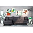 thumbnail image 1 of Sala Modular Sofá Cama Reversible De Lino Gris Oxford Beehive Memory Foam Modelo Analia, 1 of 8