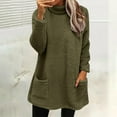 thumbnail image 2 of QHFBli Womens Winter Fleece Linened Hoodies Long Sleeve Button Down Jackets with Pockets Oversized Sherpa Fuzzy Warm Coats, 2 of 6