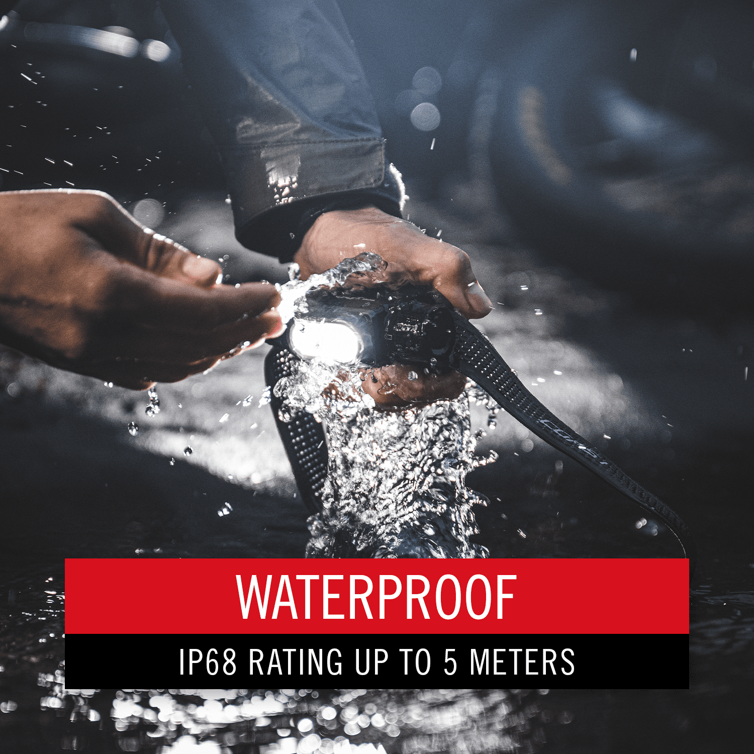 COAST WPH30R Waterproof Rechargeable Headlamp – 1000 Lumens, IP68, Dual Power, USB-C