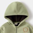 thumbnail image 5 of Gubotare Kid Fleece Jacket Infant Baby Girls Winter Coat Fleece Jacket Hooded Coat with Thick Button Toddler Girl Clothes Size 2T 3T,(Green 2-3 Years), 5 of 7