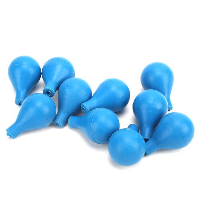 10 Uds bolas de succión bombillas de goma de laboratorio para tubos graduados pipetas cuentagotas azul VoborMX herramienta