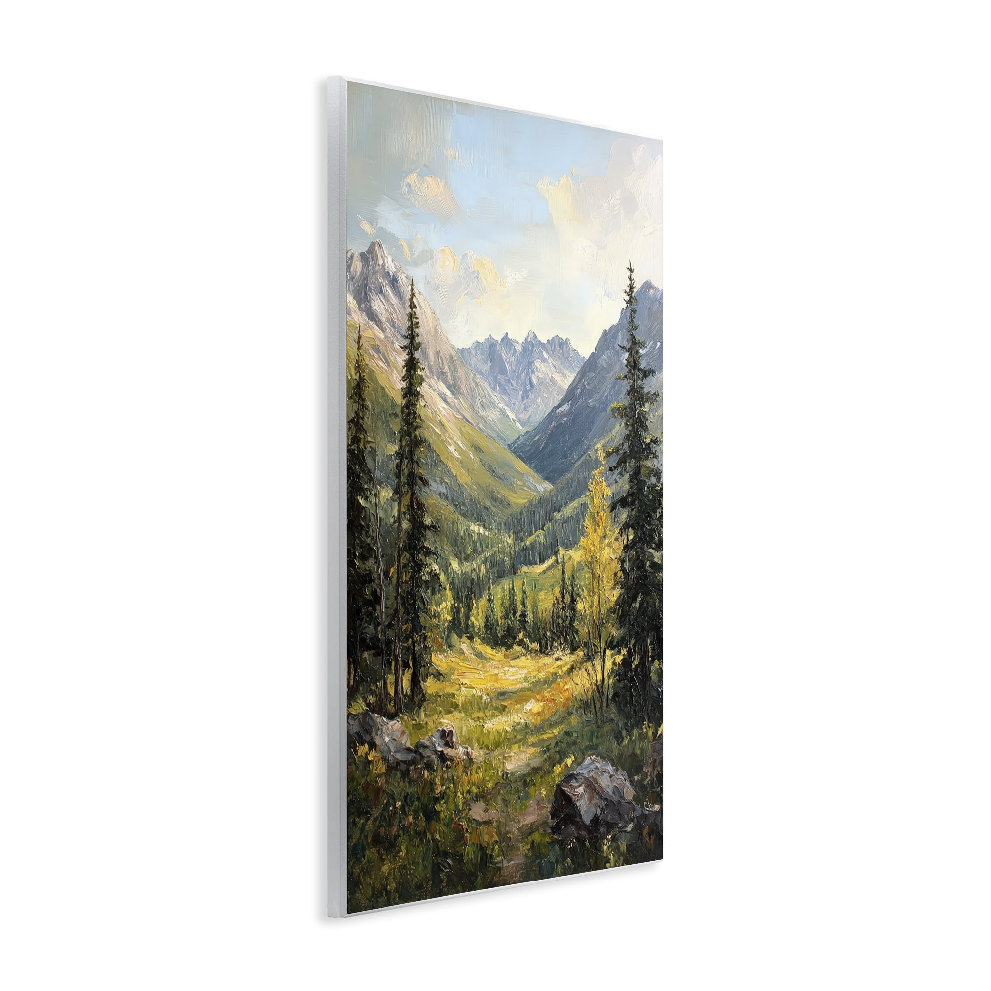 Stupell Industries Mountain Refuge in Golden Valley Wall Plaque Art, design by Petal Prints Design