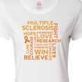 thumbnail image 4 of Inktastic Multiple Sclerosis Awareness Word Cloud Women's T-Shirt, 4 of 5
